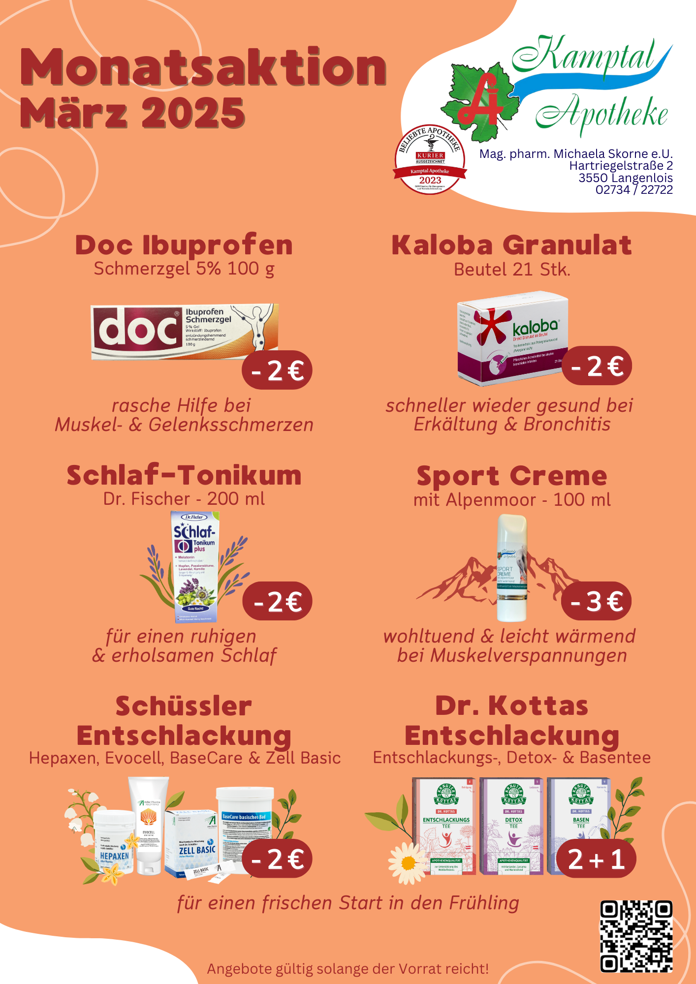 eine Grafik die einen Überblick über die aktuelle Monatsaktion gibt