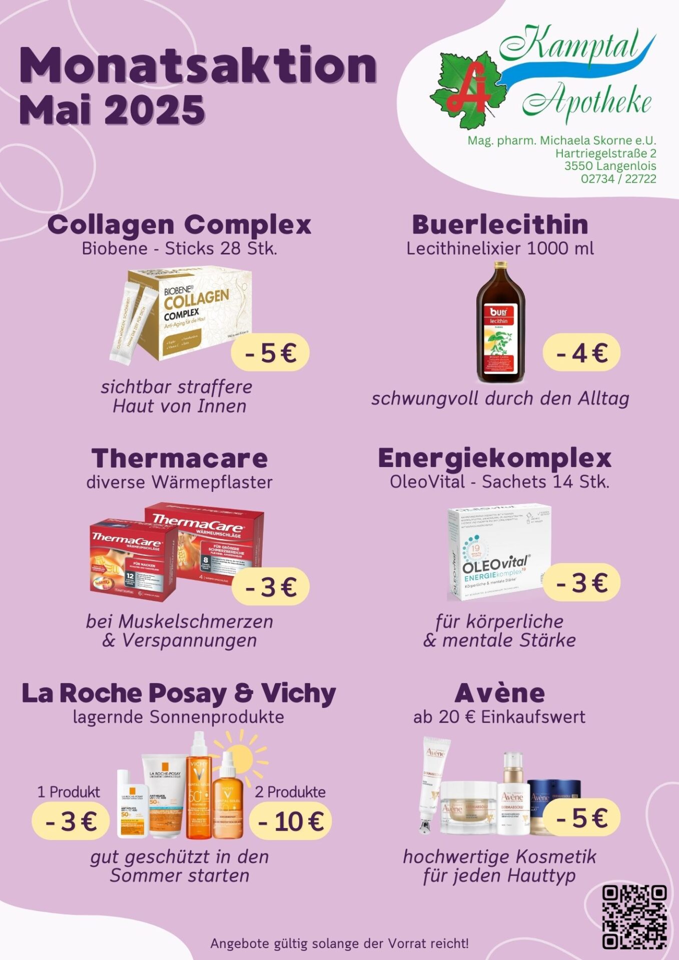 eine Grafik die einen Überblick über die aktuelle Monatsaktion gibt